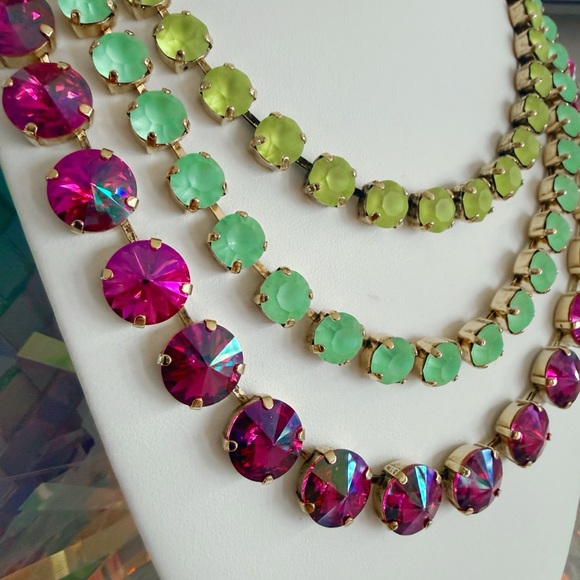 NWT : Sofia Necklace - Dark Rose Glimmer | TOVA - Picture 4 of 4